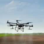 agrodrone sprayer sprays fields, precision farming, the latest agriculture