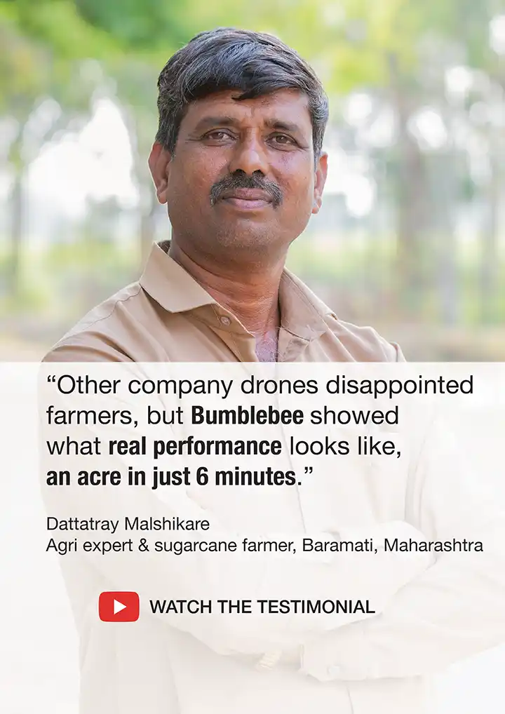 Farmer testimonial from Dattatray Malshikare